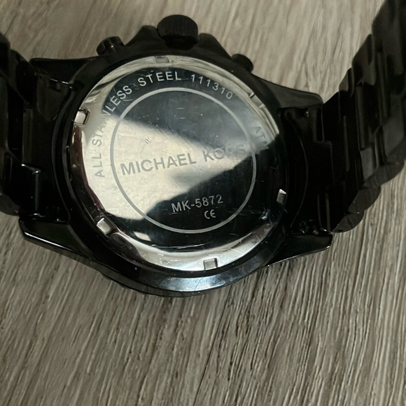 Michael Kors Black Everest Chronograph Watch - Picture 3 of 5